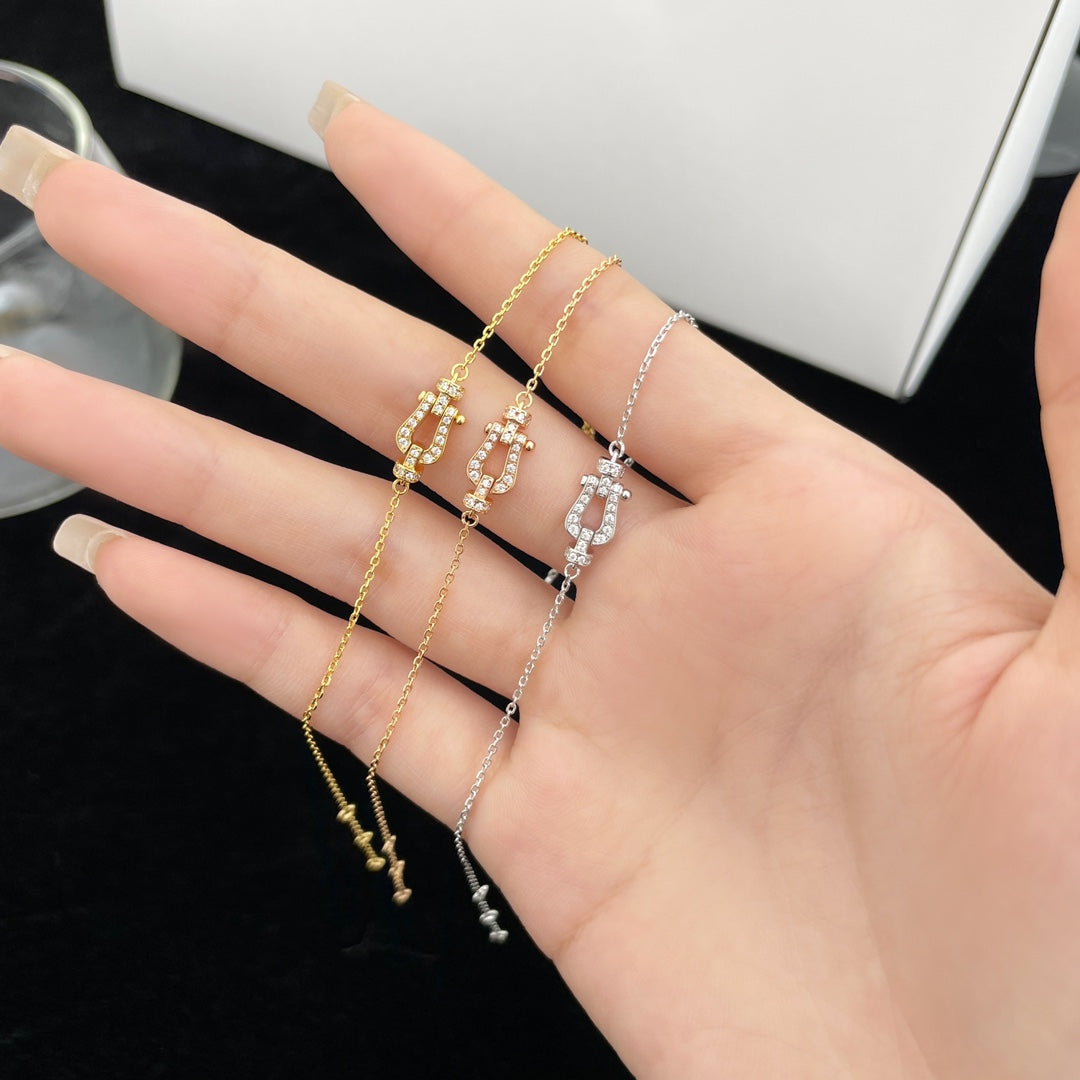 [Eterna Jewels]FORCE 10 FULL DIAMOND BUCKLE CHAIN LINK MINI MODEL
