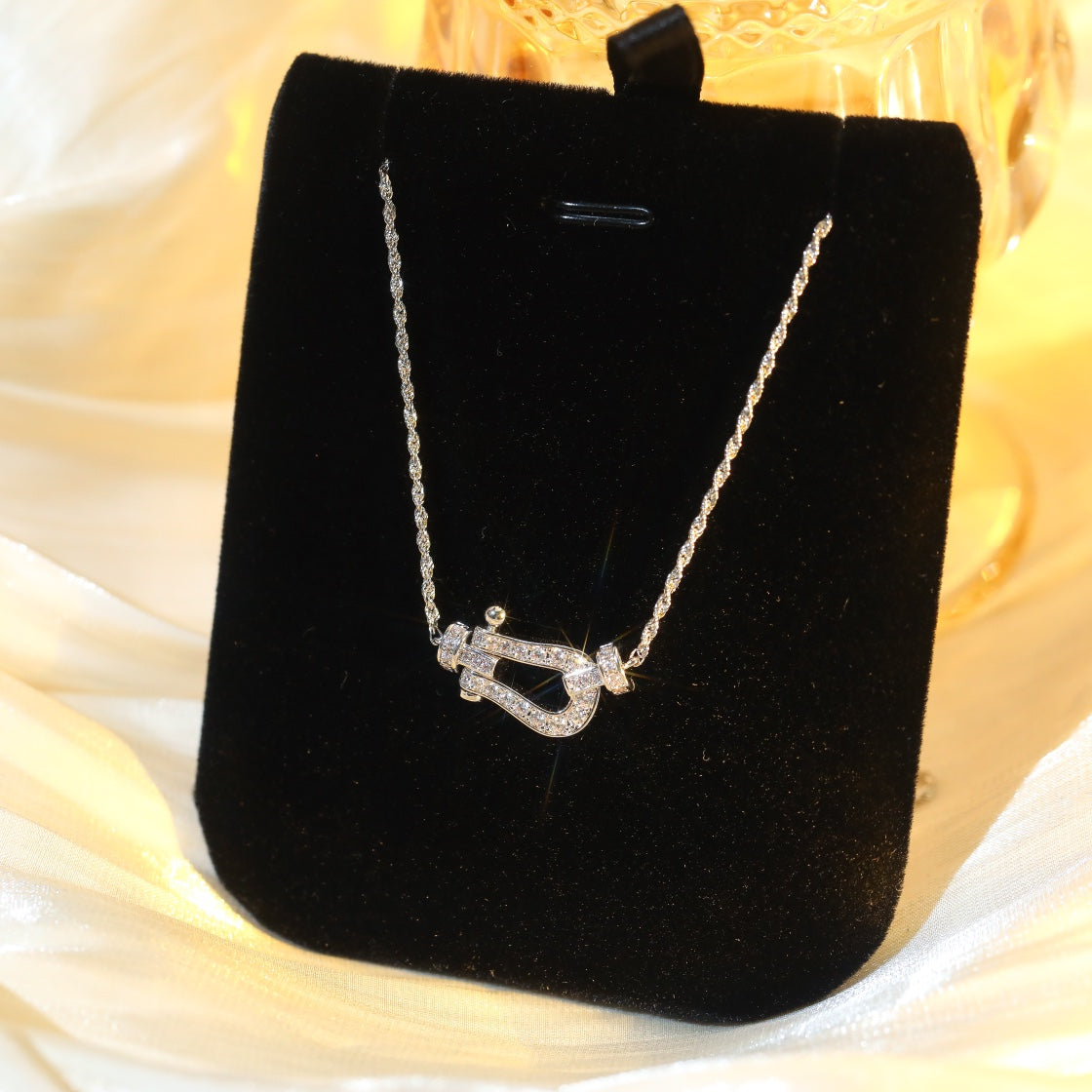 [Eterna Jewels]FORCE 10 DIAMOND SILVER NECKLACE MINI MODEL