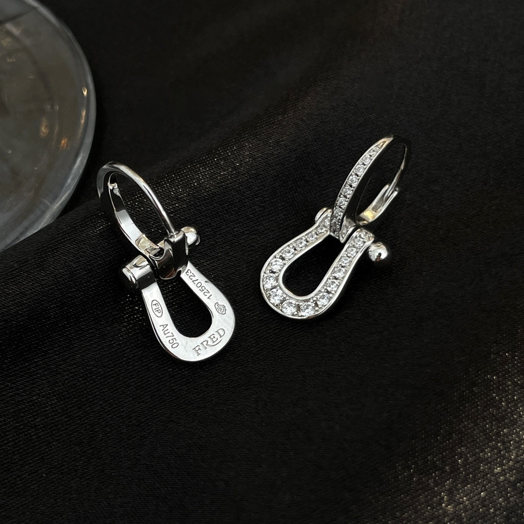[Eterna Jewels]FORCE 10 FULL DIAMOND DROP EARRINGS MEDIUM MODEL