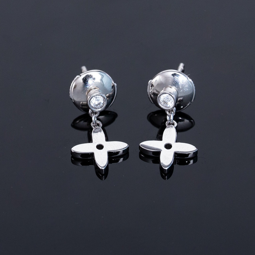 [Eterna Jewels]VIDYLLE SILVER DIAMOND MINI DROP EARRINGS