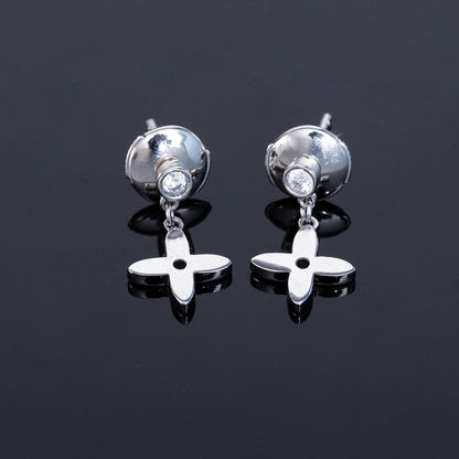 [Eterna Jewels]VIDYLLE SILVER DIAMOND MINI DROP EARRINGS