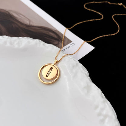 [Eterna Jewels]LUCKY MOVE MOP PINK GOLD NECKLACE
