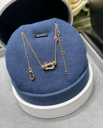[Eterna Jewels]FORCE 10 DIAMOND PINK GOLD NECKLACE