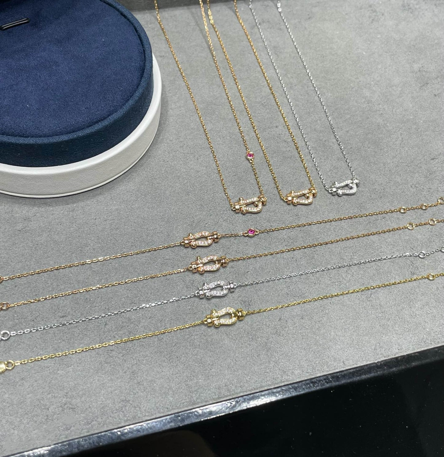 [Eterna Jewels]FORCE 10 DIAMOND PINK GOLD NECKLACE