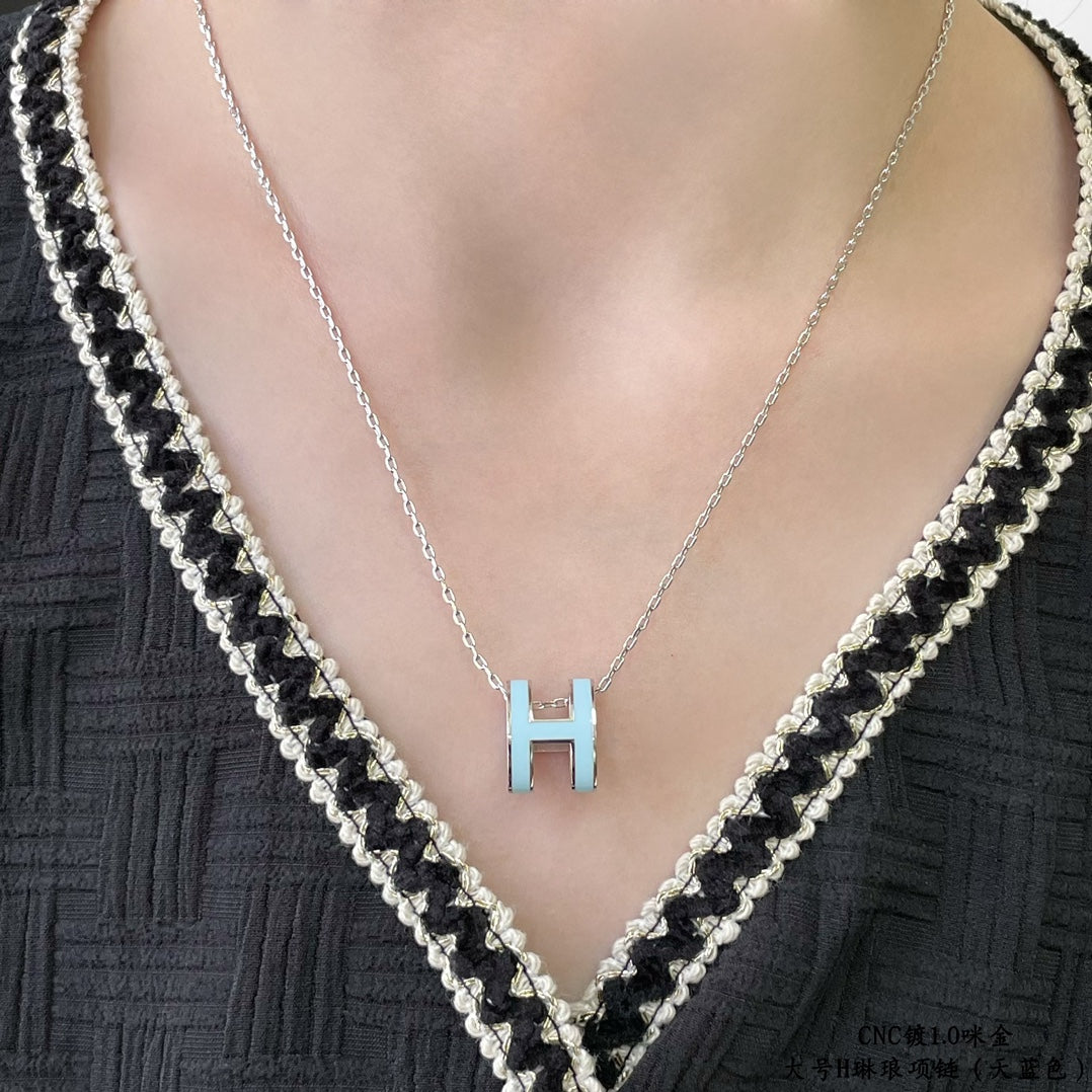 [Eterna Jewels]POP H SKY BLUE NECKLACE
