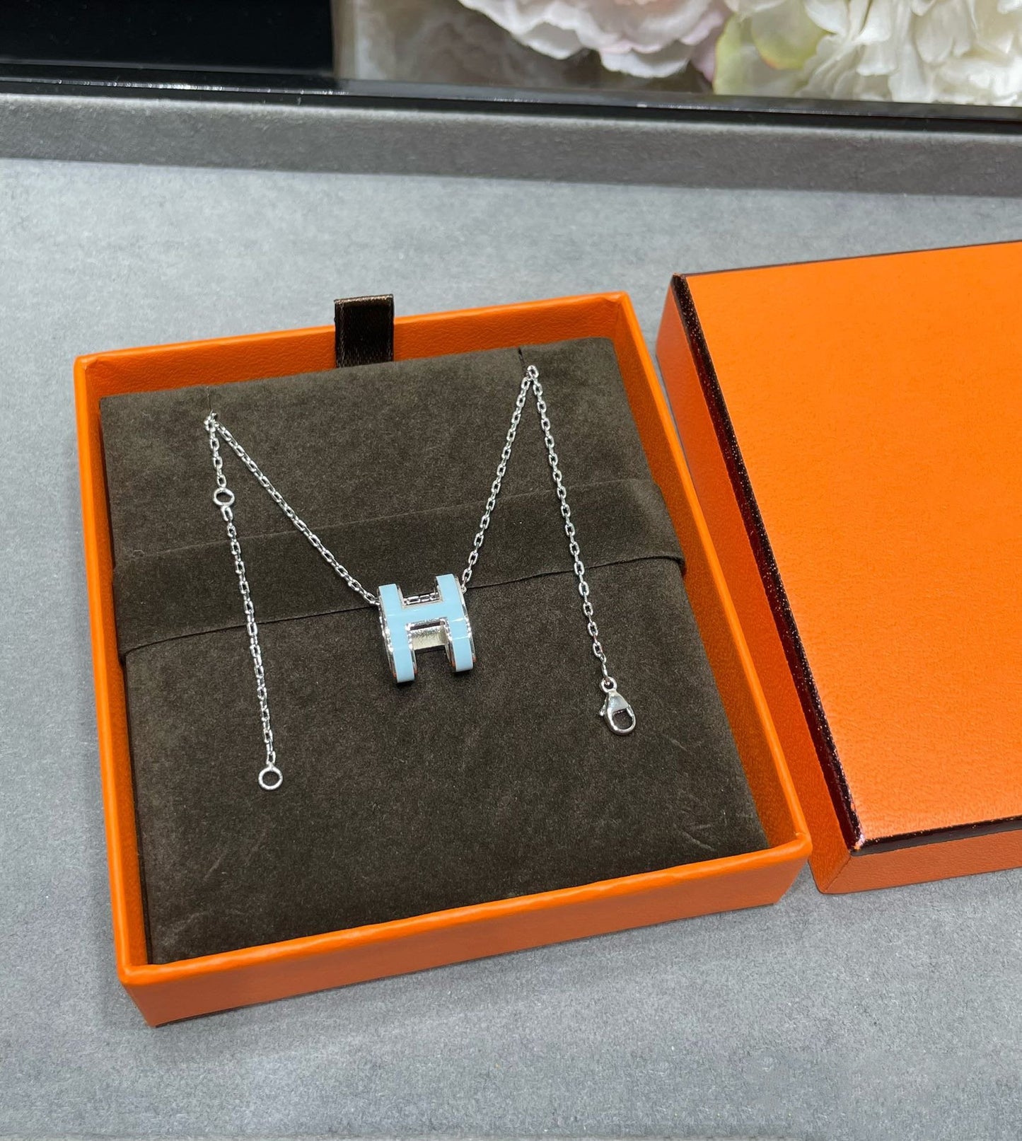 [Eterna Jewels]POP H SKY BLUE NECKLACE
