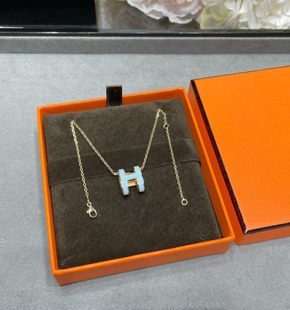 [Eterna Jewels]POP H SKY BLUE NECKLACE
