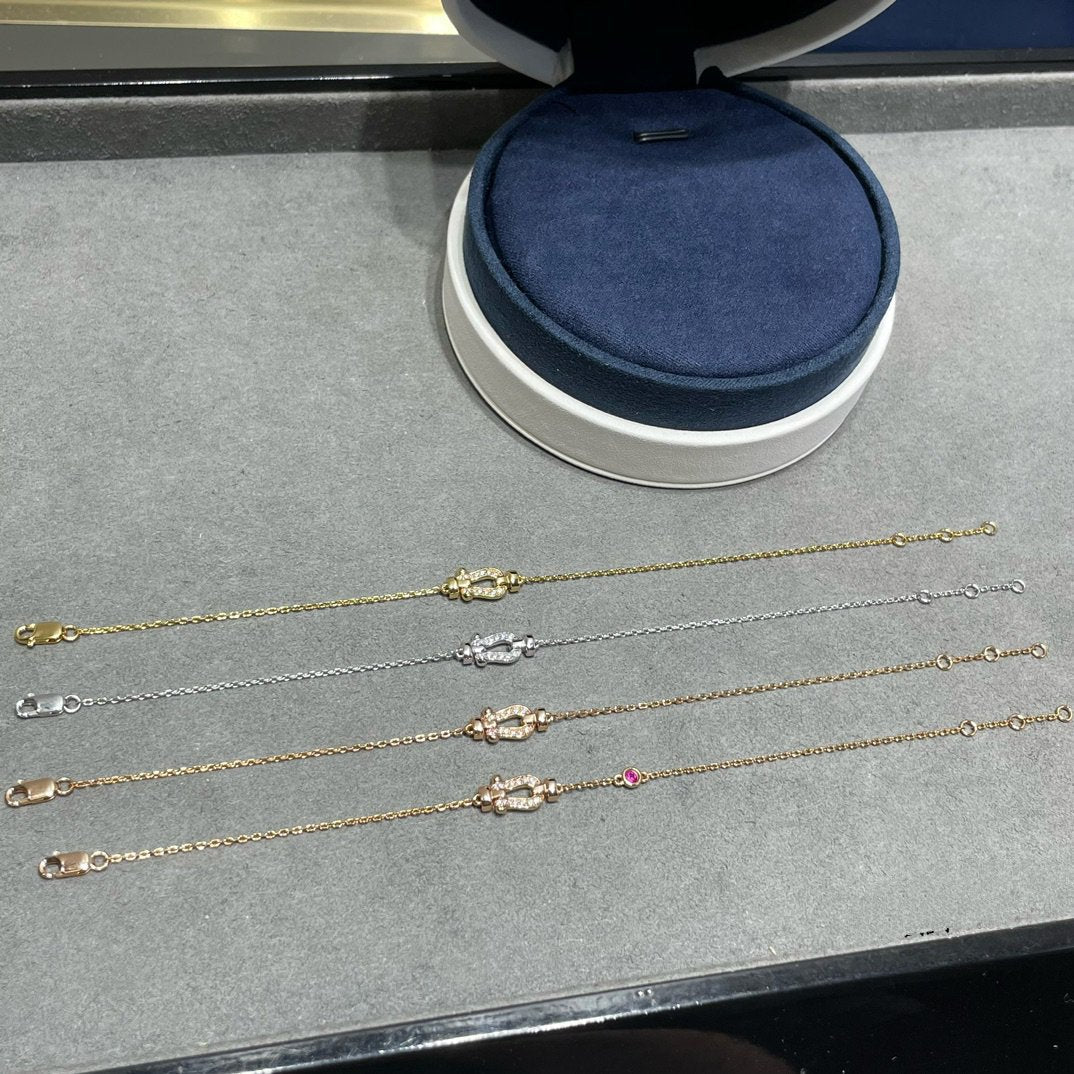 [Eterna Jewels]FORCE 10 DIAMOND CHAIN LINK PINK GOLD BRACELET
