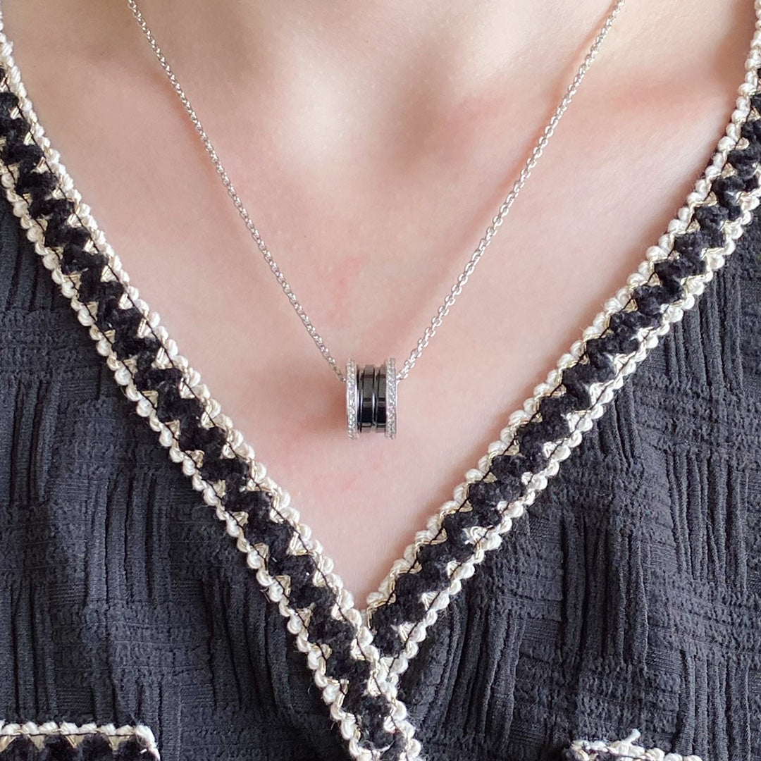 [Eterna Jewels]ZERO 1 DIAMOND CERAMIC NECKLACE