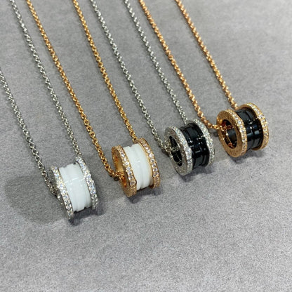 [Eterna Jewels]ZERO 1 DIAMOND CERAMIC NECKLACE