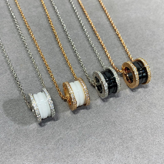 [Eterna Jewels]ZERO 1 DIAMOND CERAMIC NECKLACE