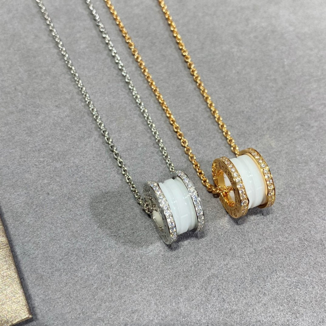 [Eterna Jewels]ZERO 1 DIAMOND CERAMIC NECKLACE