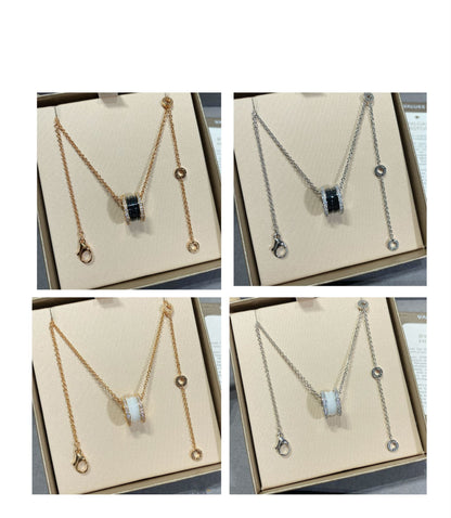 [Eterna Jewels]ZERO 1 DIAMOND CERAMIC NECKLACE