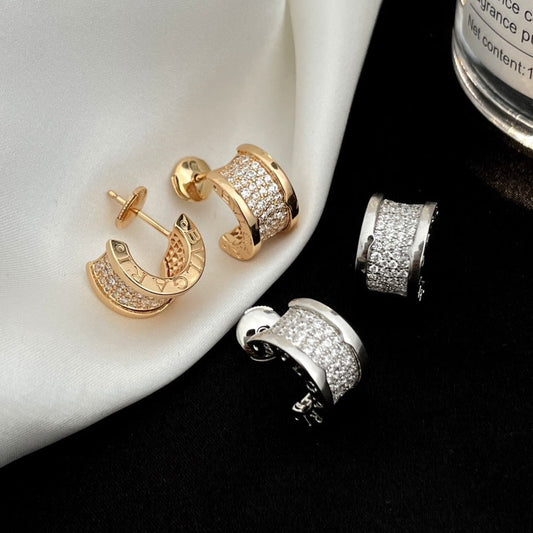 [Eterna Jewels]ZERO 1 DIAMOND PAVED EARRINGS