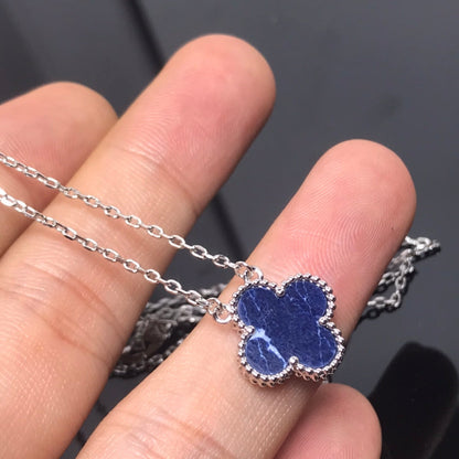 [Eterna Jewels]CLOVER PIETERSITE SILVER LONG NECKLACE