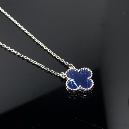 [Eterna Jewels]CLOVER PIETERSITE SILVER LONG NECKLACE