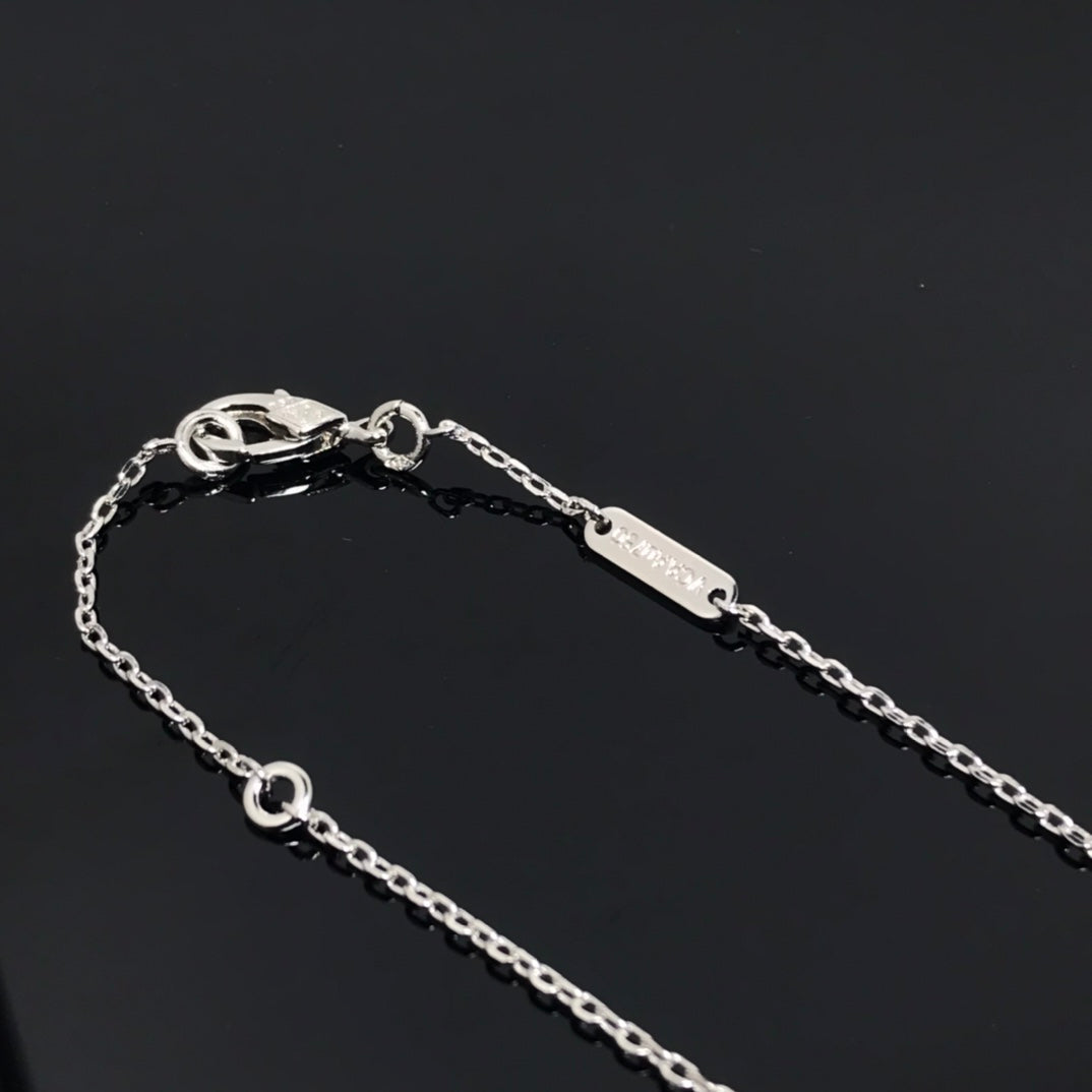 [Eterna Jewels]CLOVER PIETERSITE SILVER LONG NECKLACE