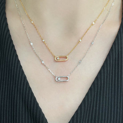 [Eterna Jewels]MOVE UNO DIAMOND NECKLACE