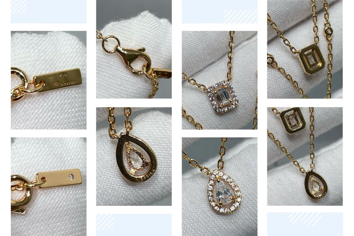 [Eterna Jewels]MY TWIN 2 ROW DIAMOND NECKLACE