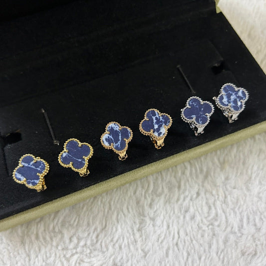 [Eterna Jewels]CLOVER PIETERSITE MEDIUM STUD EARRINGS