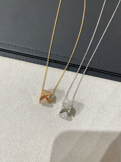 [Eterna Jewels]LIENS EVIDENCE DIAMOND PAVED NECKLACE