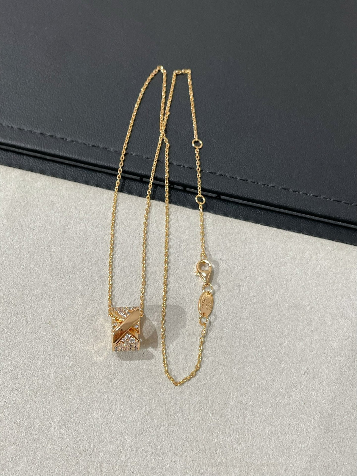 [Eterna Jewels]LIENS EVIDENCE DIAMOND PAVED NECKLACE