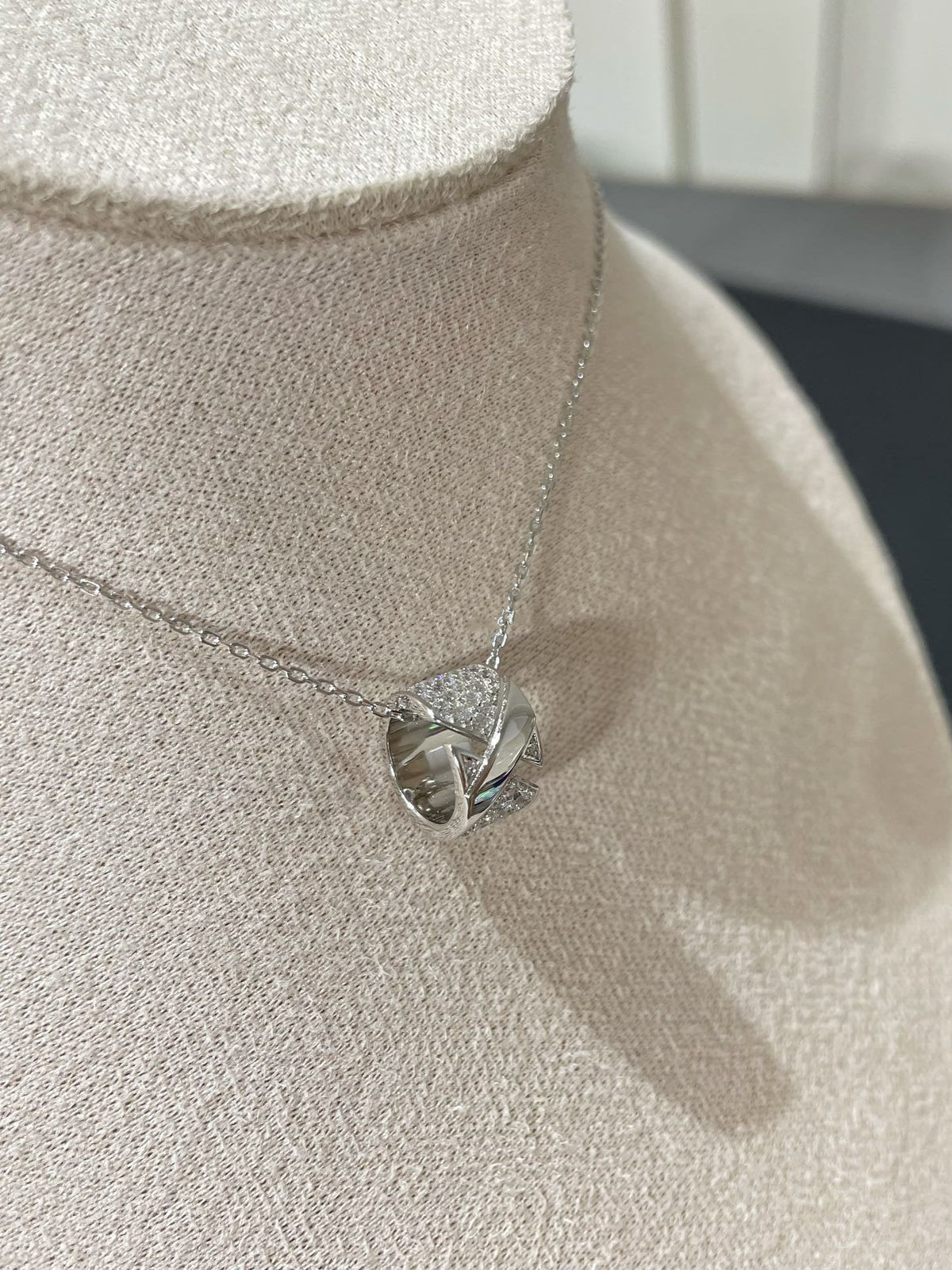 [Eterna Jewels]LIENS EVIDENCE DIAMOND PAVED NECKLACE