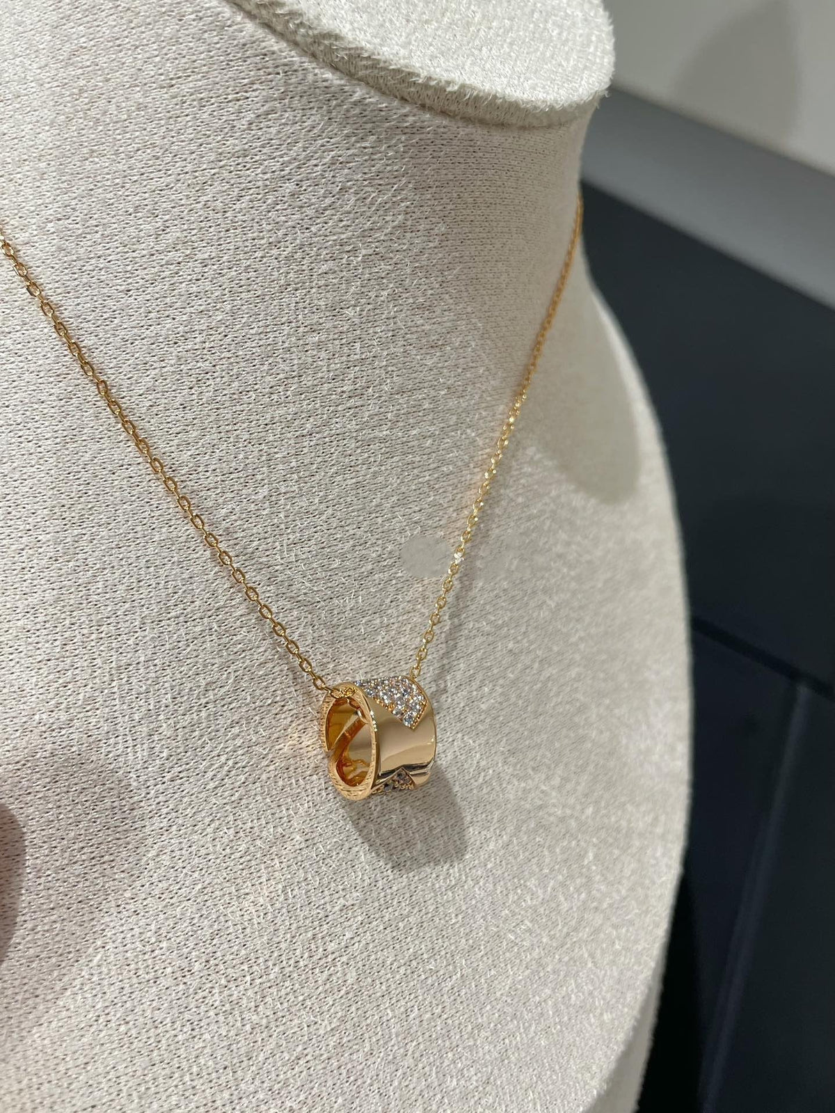 [Eterna Jewels]LIENS EVIDENCE DIAMOND PAVED NECKLACE