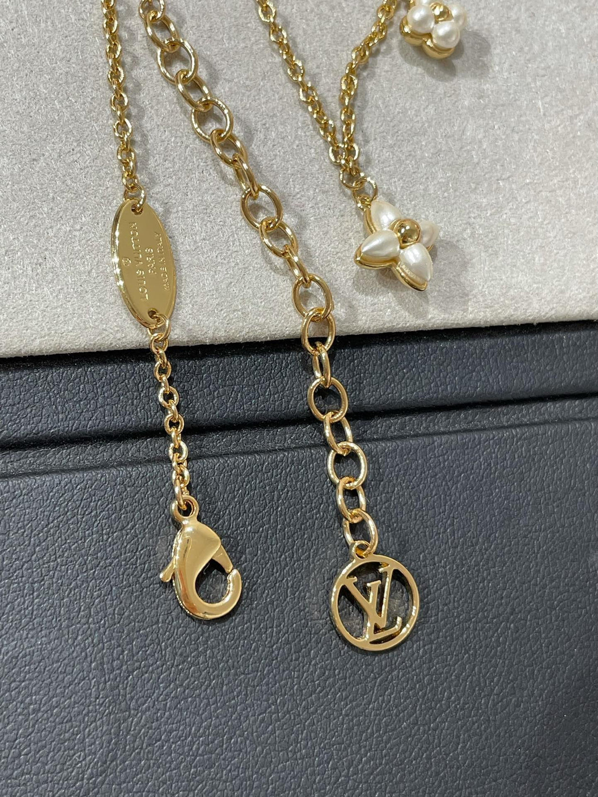 [Eterna Jewels]FLOWERGRAM GOLD MOP DOUBLE ROW NECKLACE