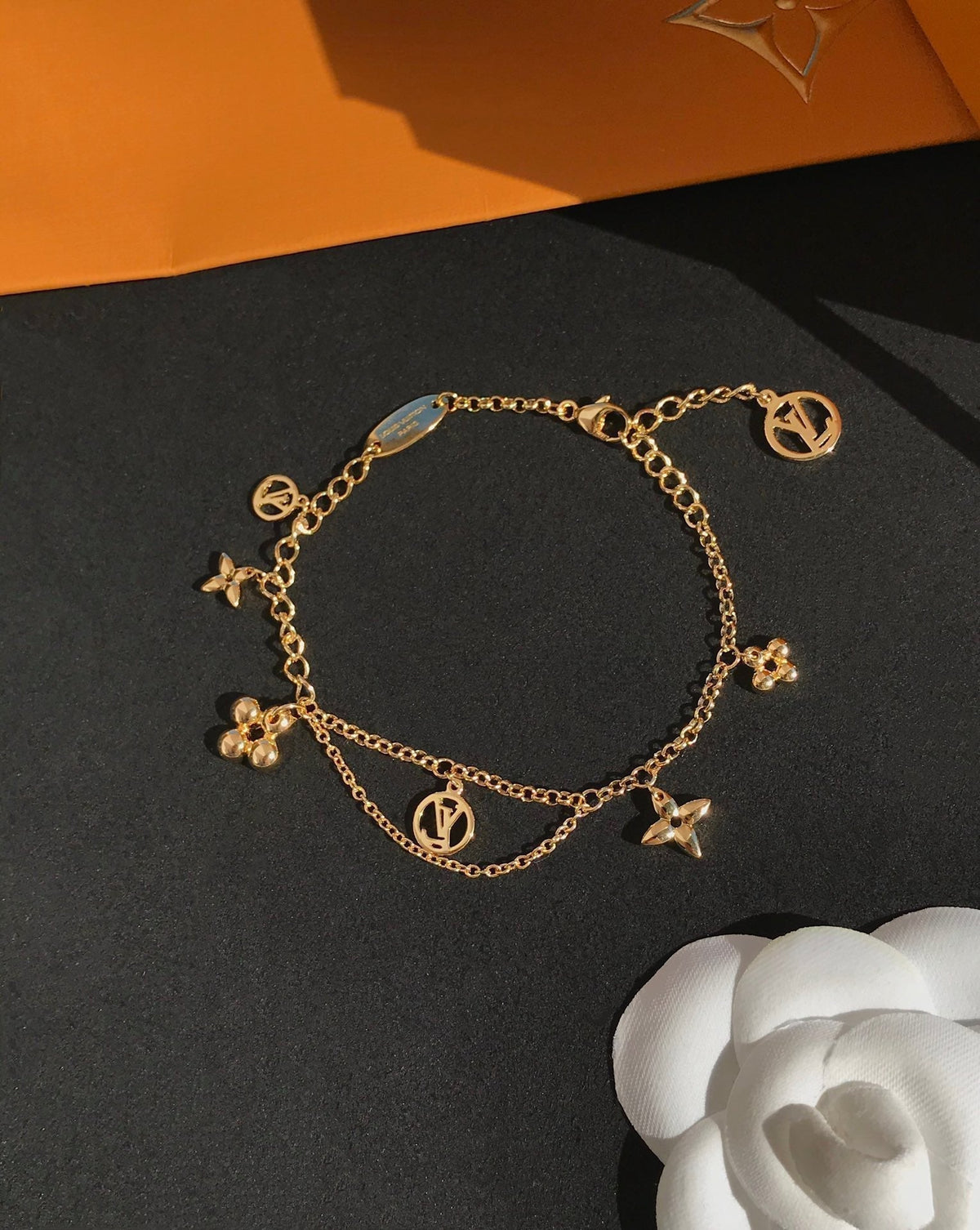 [Eterna Jewels]BLOOMING PINK GOLD MOP BRACELET