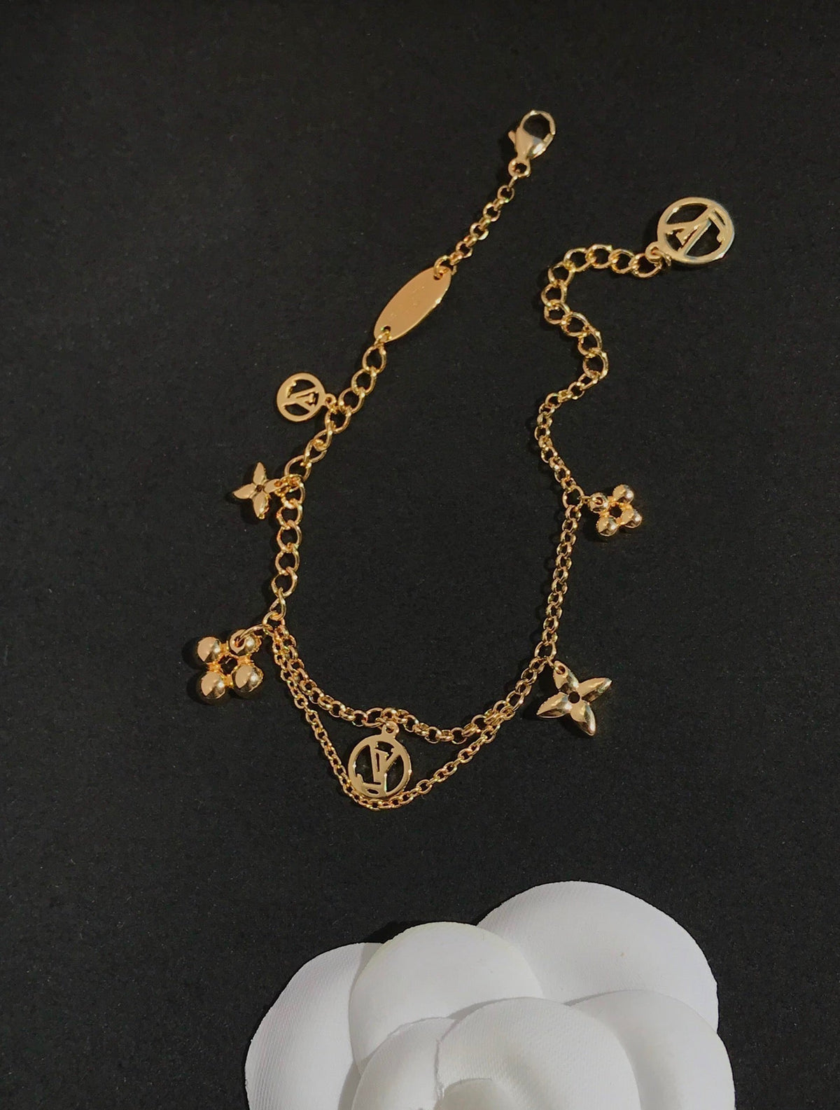 [Eterna Jewels]BLOOMING PINK GOLD MOP BRACELET
