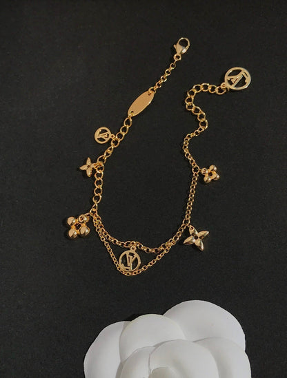 [Eterna Jewels]BLOOMING PINK GOLD MOP BRACELET