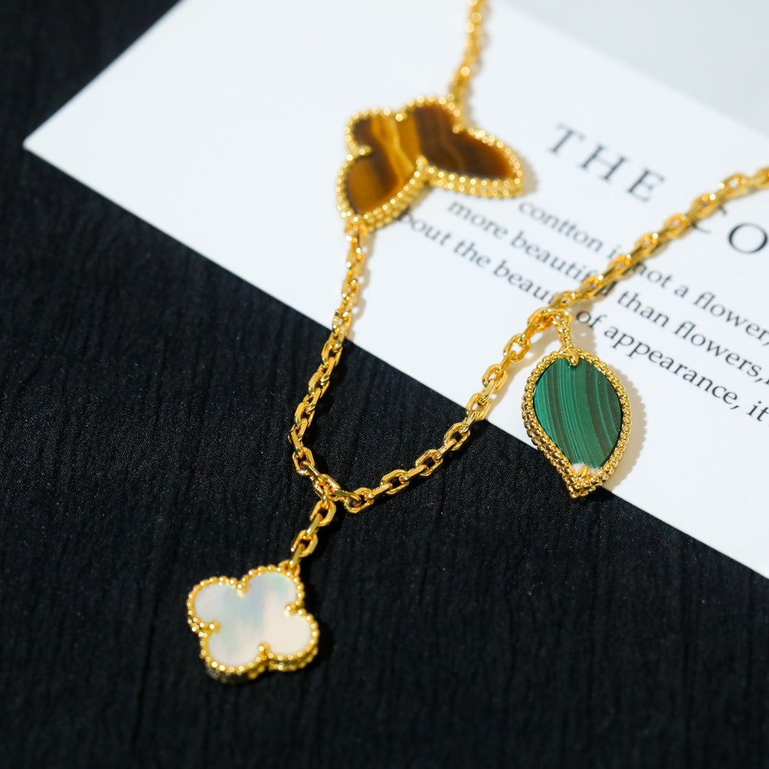 [Eterna Jewels]LUCKY SPRING 5 MOTIF GOLD BRACELET