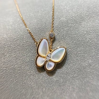 [Eterna Jewels]BUTTERFLY MOP DIAMOND NECKLACE