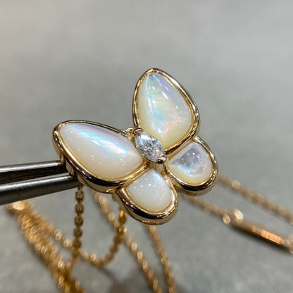 [Eterna Jewels]BUTTERFLY MOP DIAMOND NECKLACE