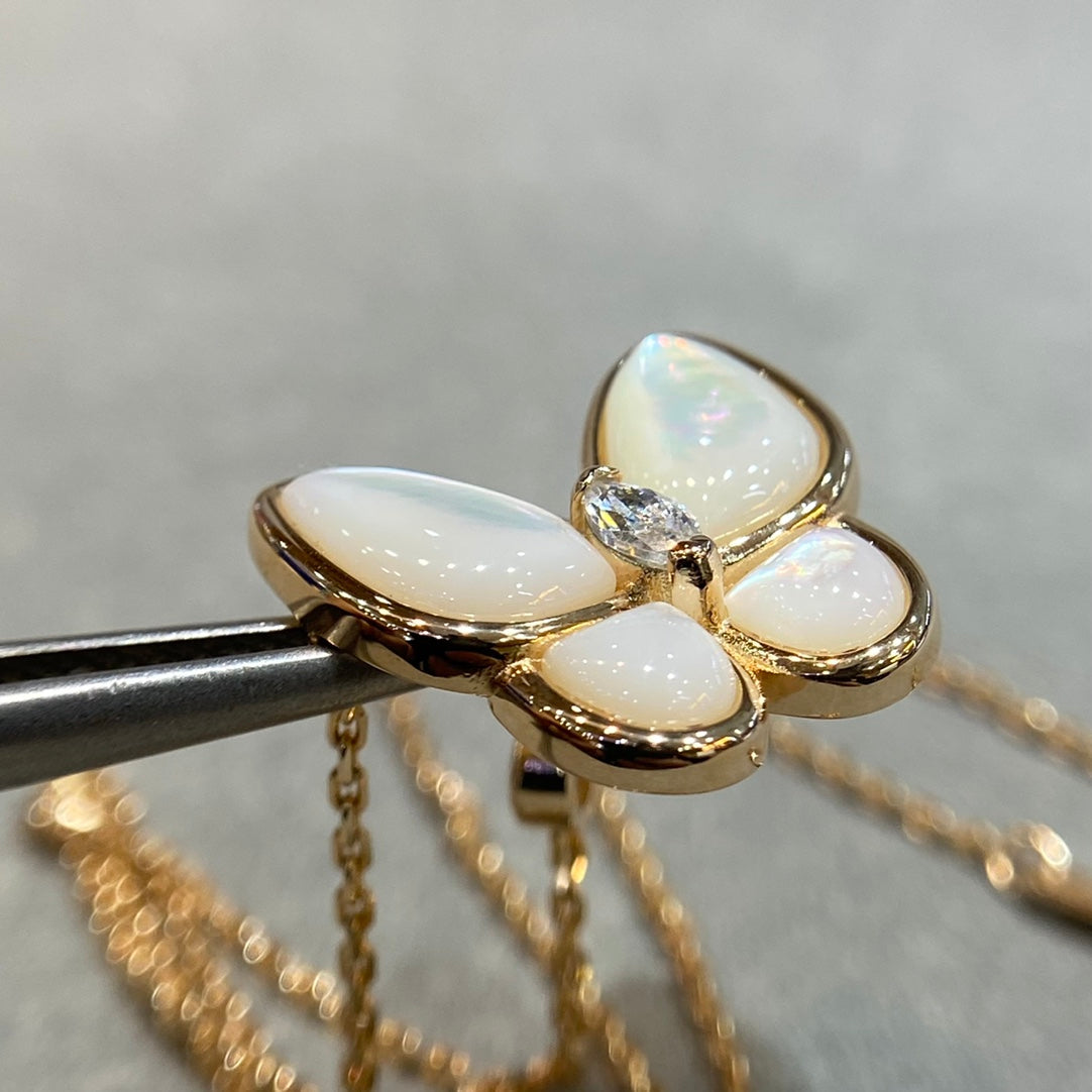 [Eterna Jewels]BUTTERFLY MOP DIAMOND NECKLACE