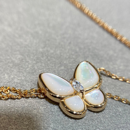 [Eterna Jewels]BUTTERFLY MOP DIAMOND NECKLACE