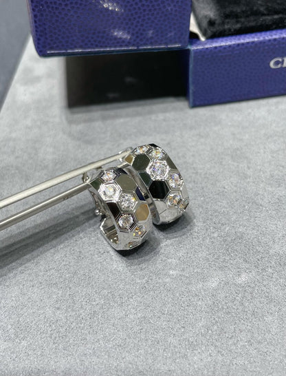 [Eterna Jewels]BEE LOVE DIAMOND HOOP EARRINGS