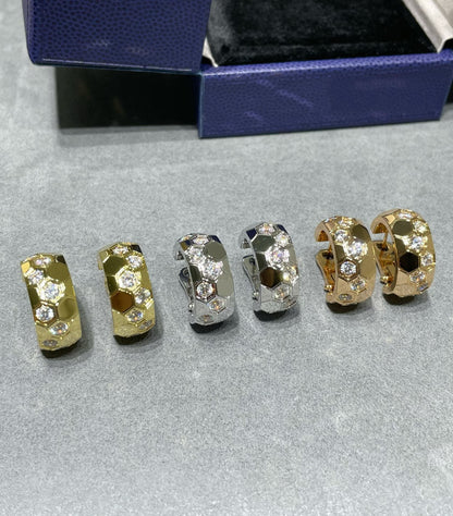 [Eterna Jewels]BEE LOVE DIAMOND HOOP EARRINGS