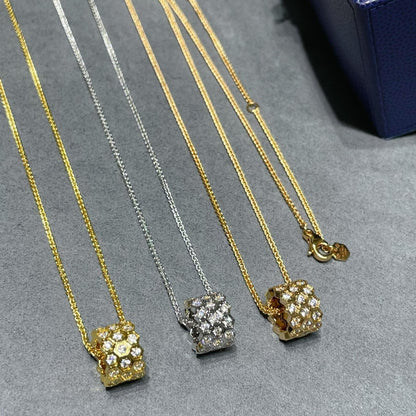 [Eterna Jewels]BEE LOVE DIAMOND PAVED 3 ROW NECKLACE