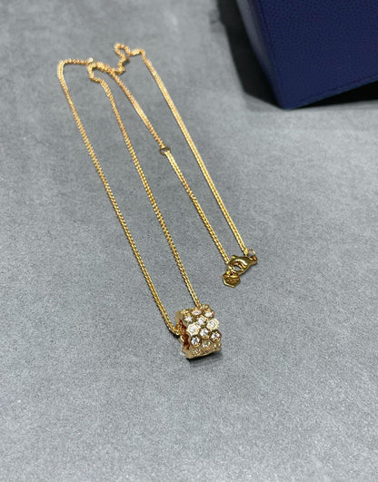 [Eterna Jewels]BEE LOVE DIAMOND PAVED 3 ROW NECKLACE