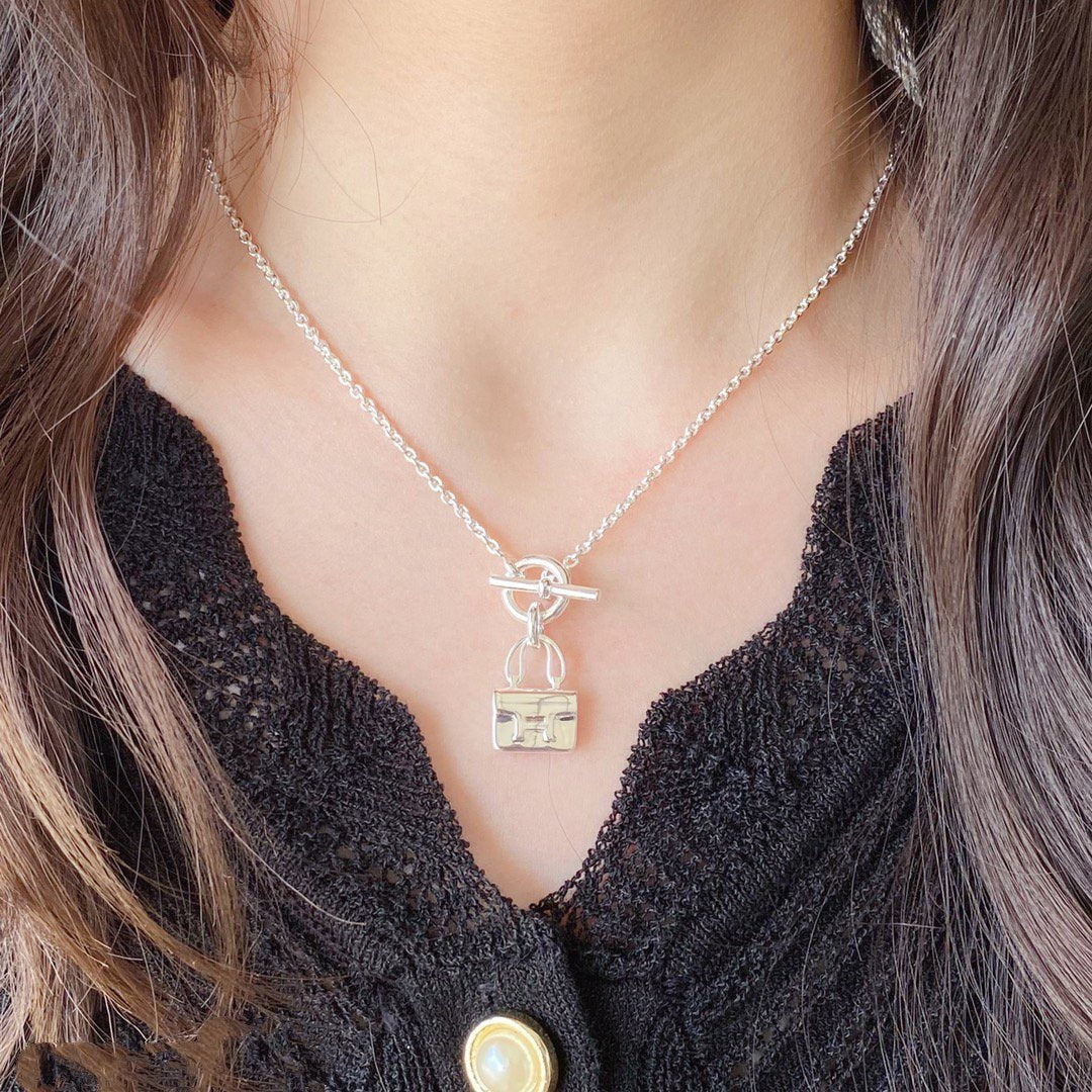 [Eterna Jewels]CONSTANCE PEDANT SILVER NECKLACE