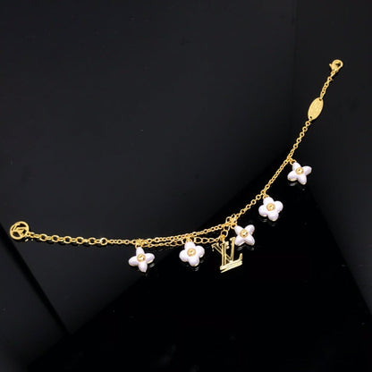 [Eterna Jewels]LOGO 6 MOTIF STAR AND SUN GOLD BRACELET