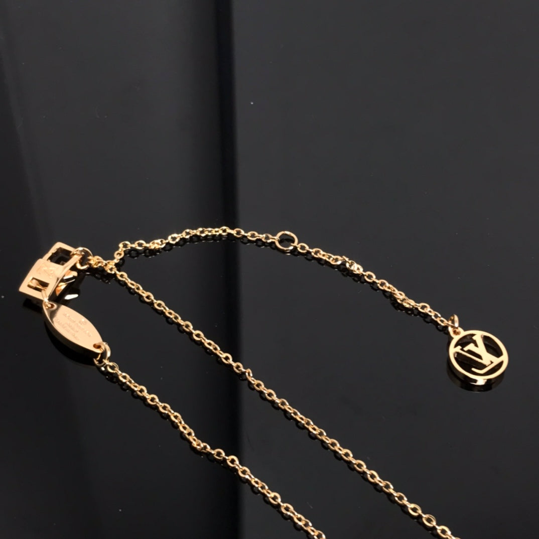 [Eterna Jewels]COLOR BLOSSOM PINK MOP SUN GOLD NECKLACE