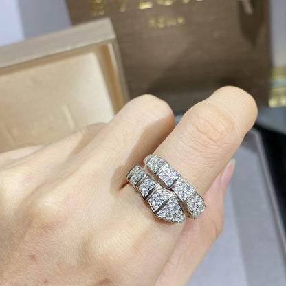 [Eterna Jewels]SERPENTI RING SILVER DIAMOND PAVED