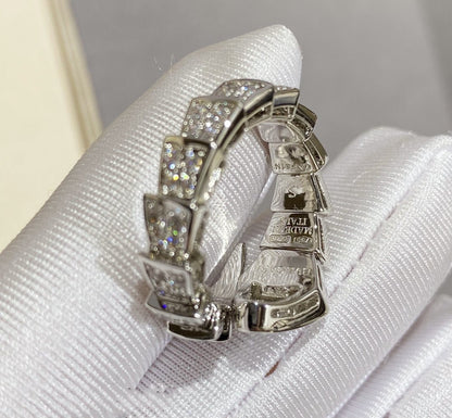 [Eterna Jewels]SERPENTI LARGE RING SILVER DIAMOND PAVED