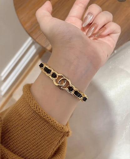 [Eterna Jewels]Double C Open Bangle