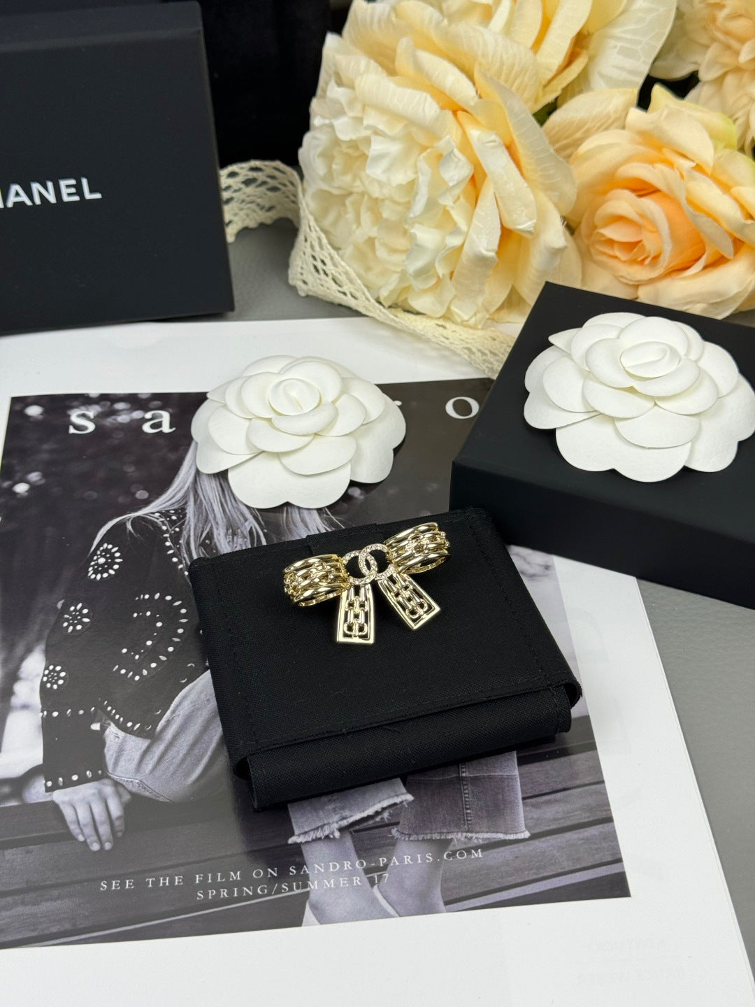 [Eterna Jewels]25K Hollow Bow Brooch