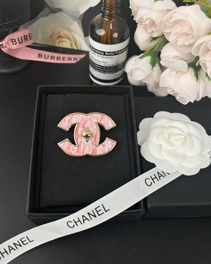 [Eterna Jewels]Pink Resin Classic Brooch 5cm