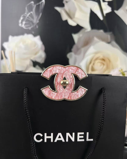 [Eterna Jewels]Pink Resin Classic Brooch 5cm